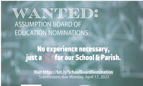 WANTED: Assumption Board of Education Nominations