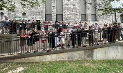 Assumption Students Honor Famous Missourians with Living History Walk